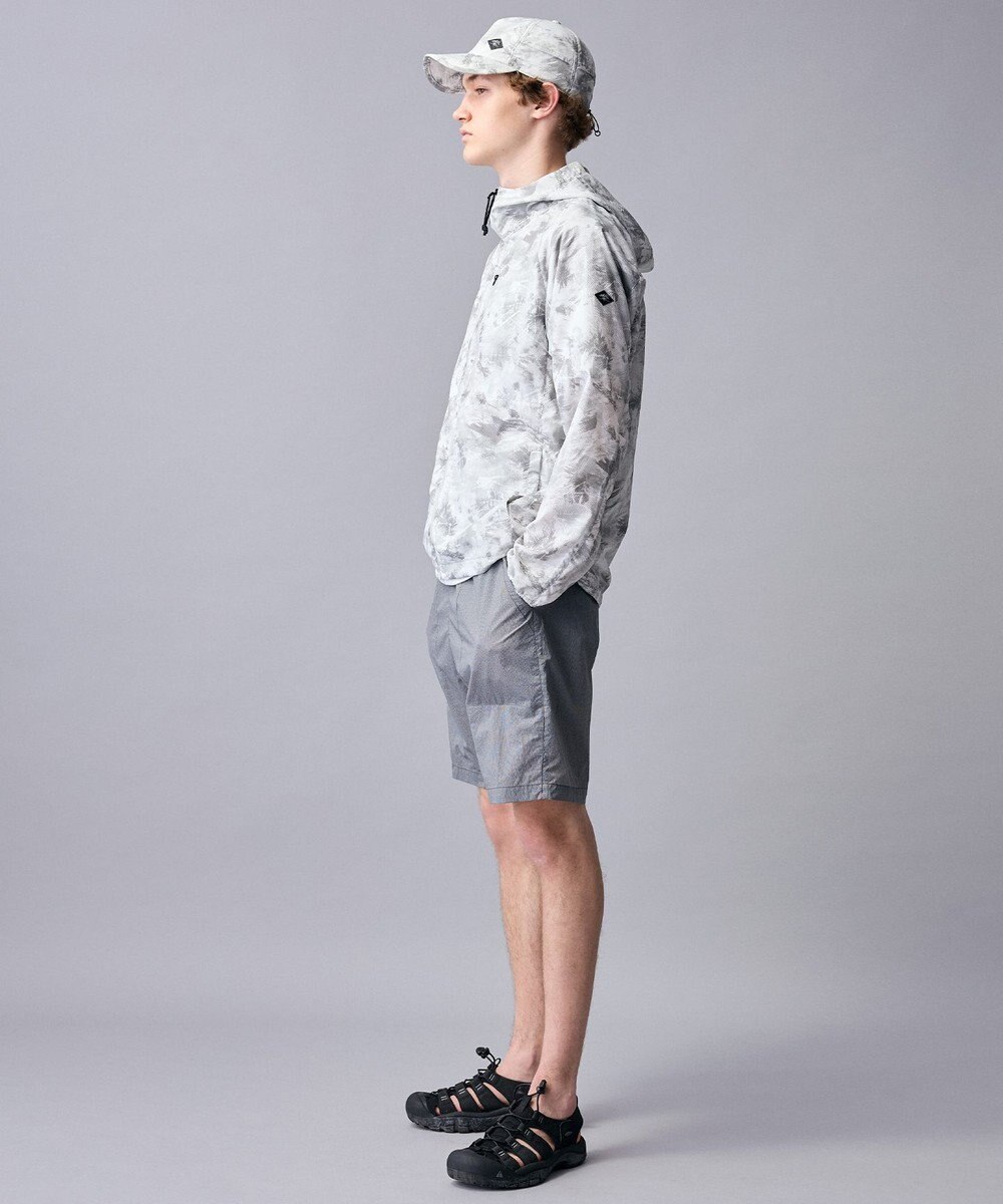 JOSEPH ABBOUD MOUNTAIN 【ストレッチ/軽量/ECO撥水/ポケッタブル】エンボスストレッチ パーカー 