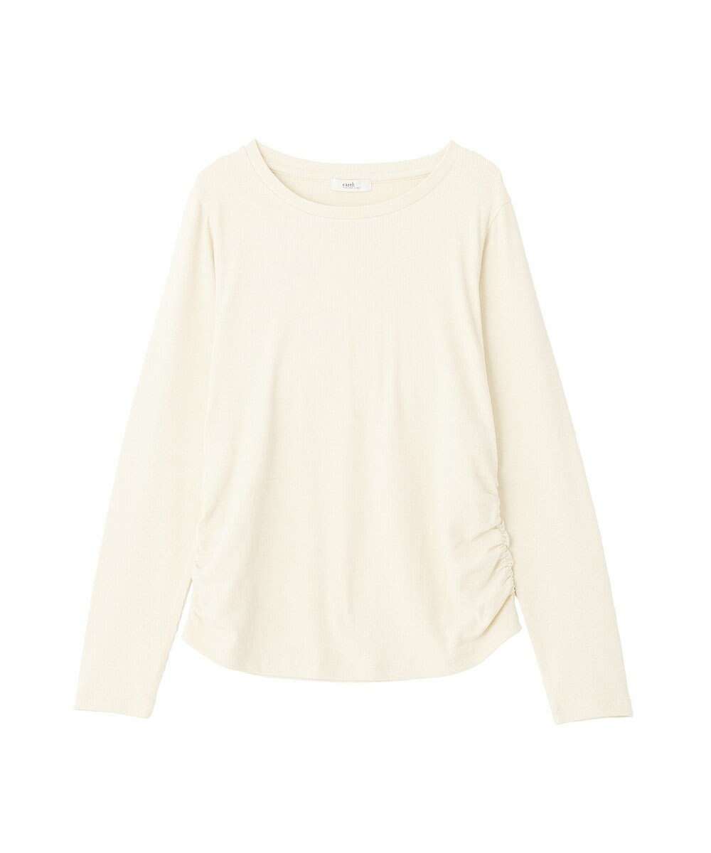earth music&ecology サイドギャザープルオーバー 