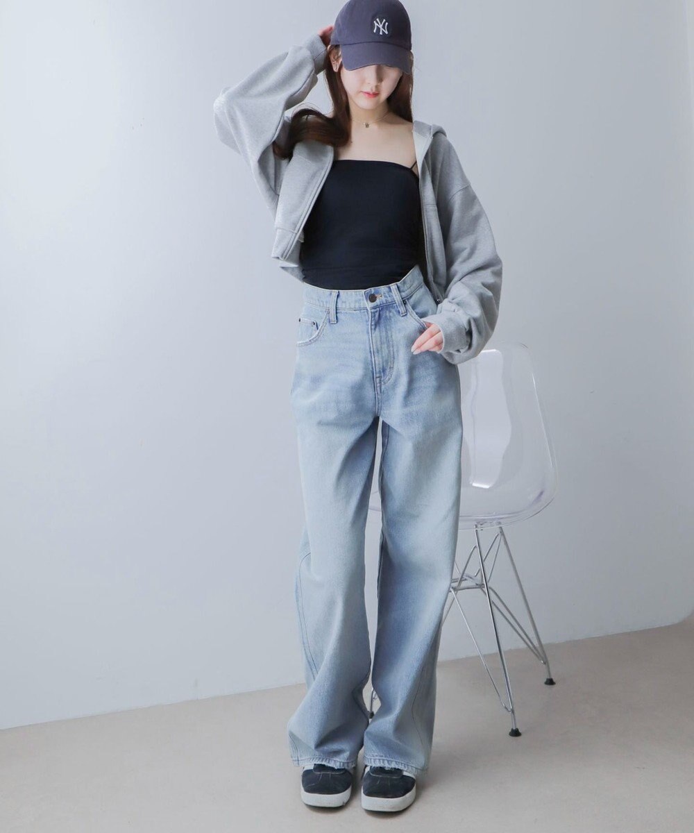 WEGO ショートZIPパーカー 