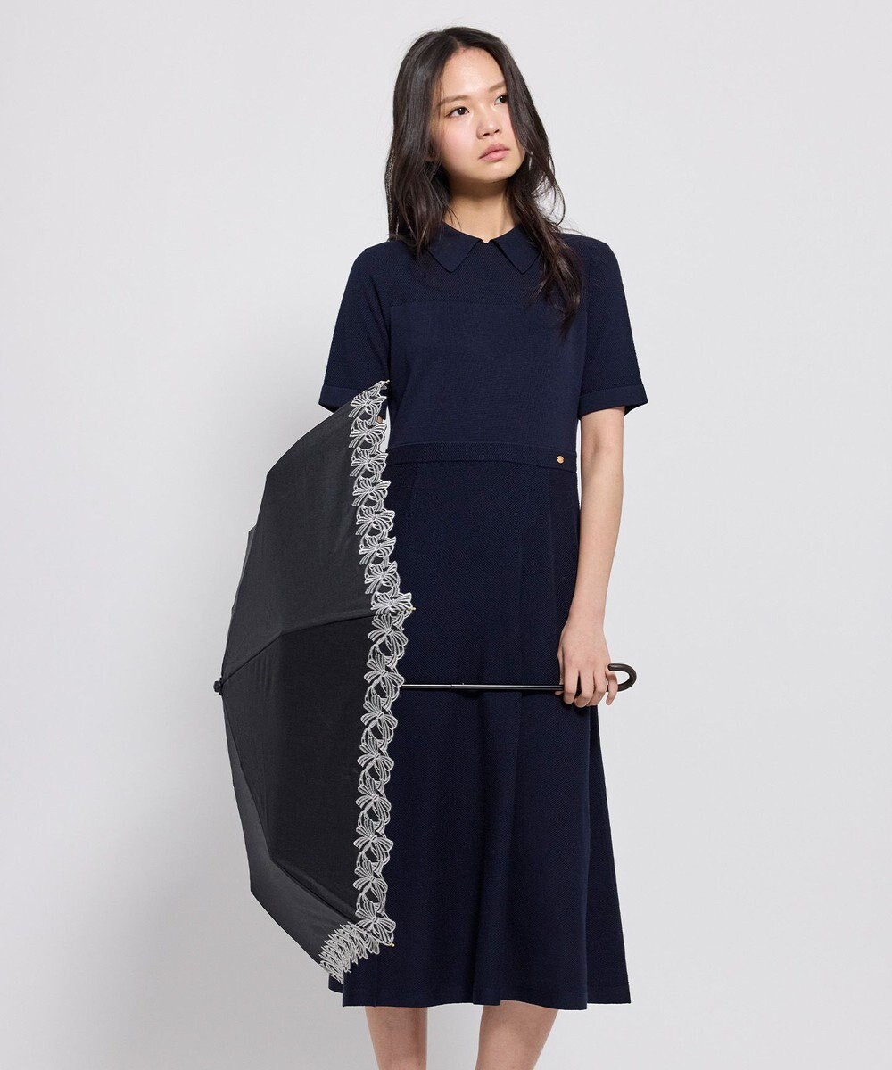 TOCCA 【晴雨兼用】DANCING RIBBON UMBRELLA 折り畳み傘 収納バッグ付き 