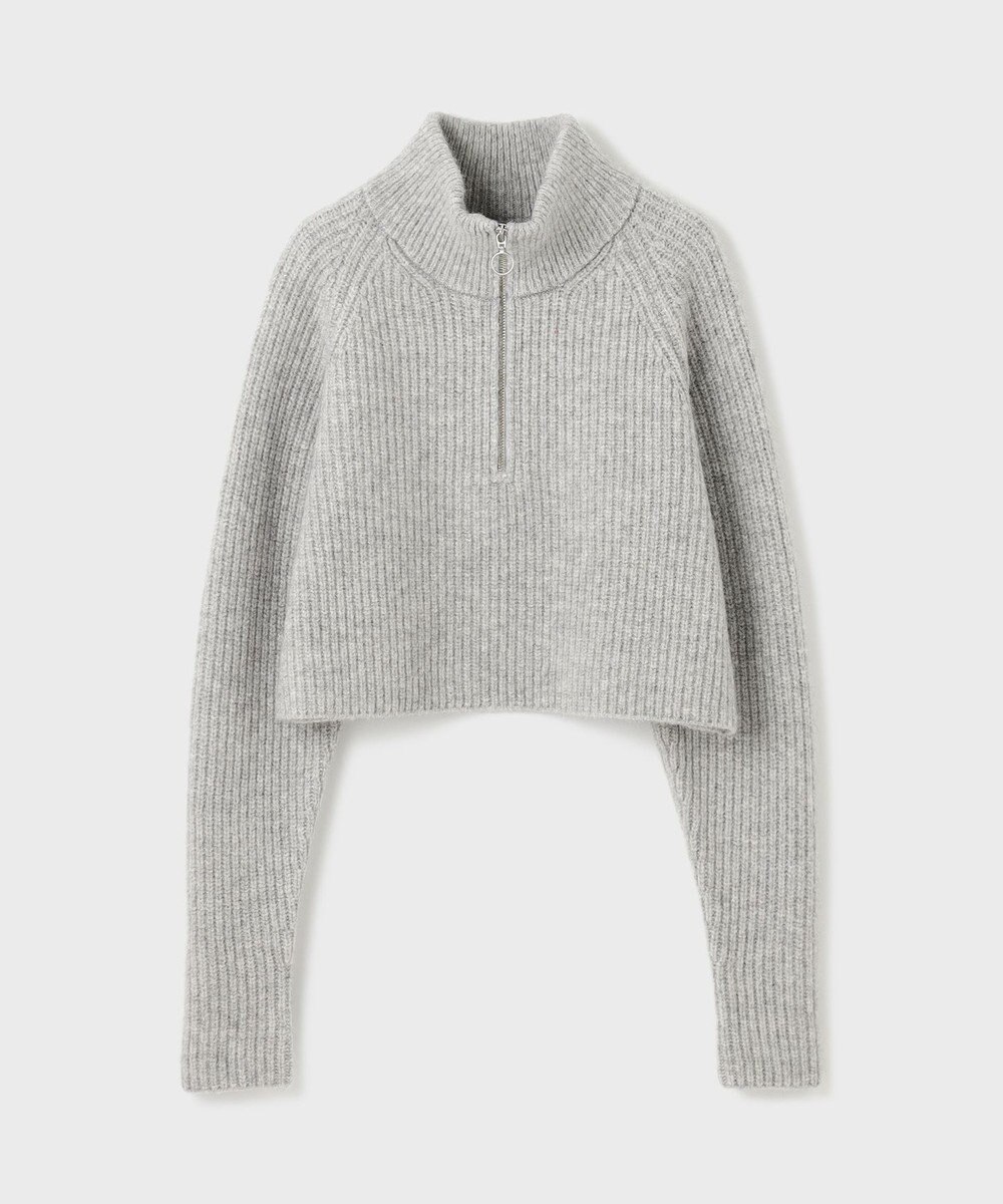 GRACE CONTINENTAL 畦zipニットトップ 