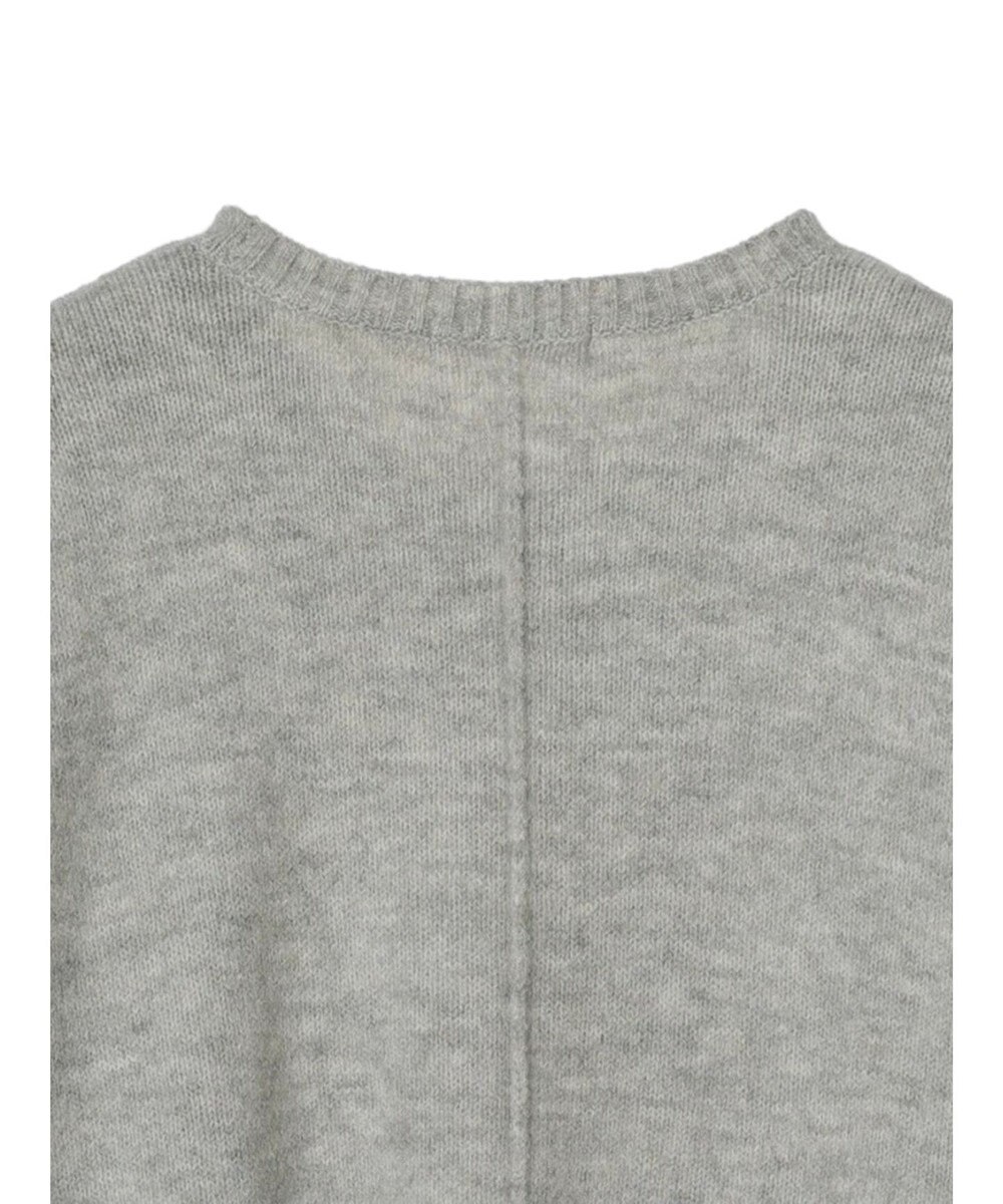 Green Parks ｆｕｗａっとメランジ袖リブ長めニットプルオーバー 