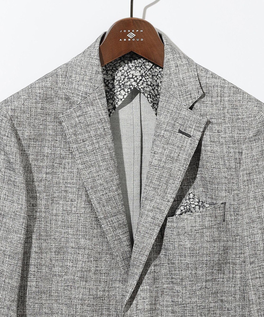 JOSEPH ABBOUD 清涼感【弱撥水/イージーケア/軽量/ストレッチ】クールピケ ジャケット 