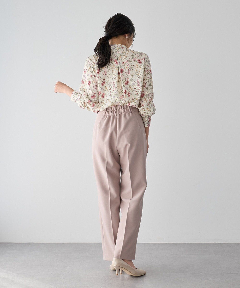 YECCA VECCA サイドベルテッドハイウエストパンツ 