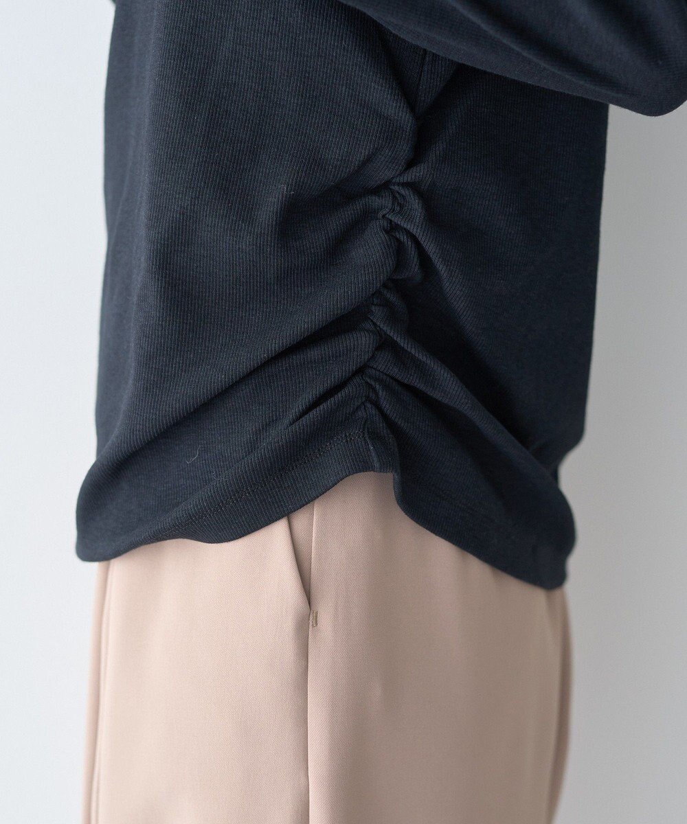 earth music&ecology サイドギャザープルオーバー 