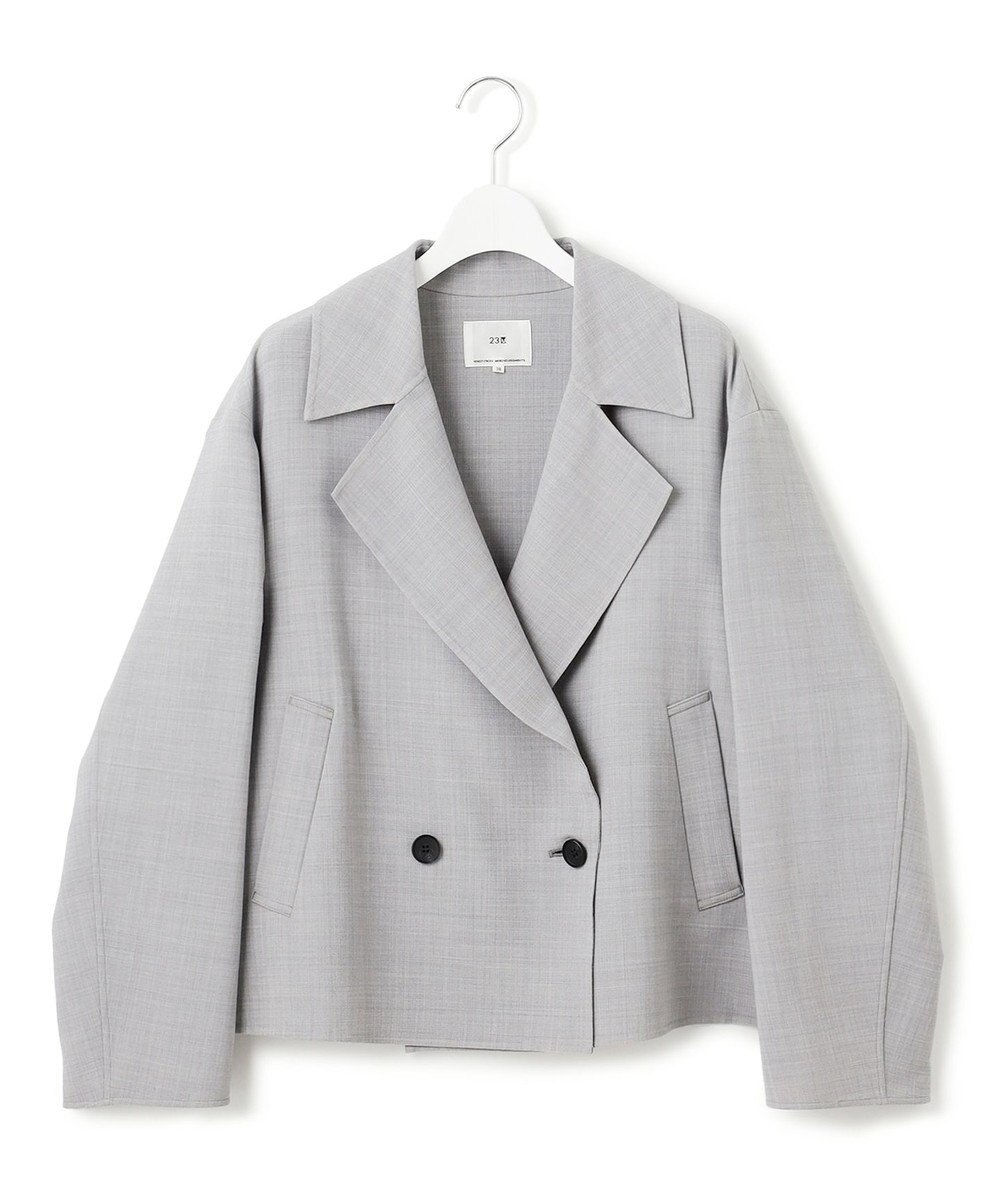 23区 L TWライトリバー ショートトレンチコート 