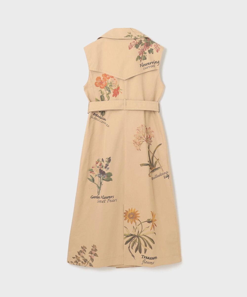 GRACE CONTINENTAL プリントトレンチワンピース 