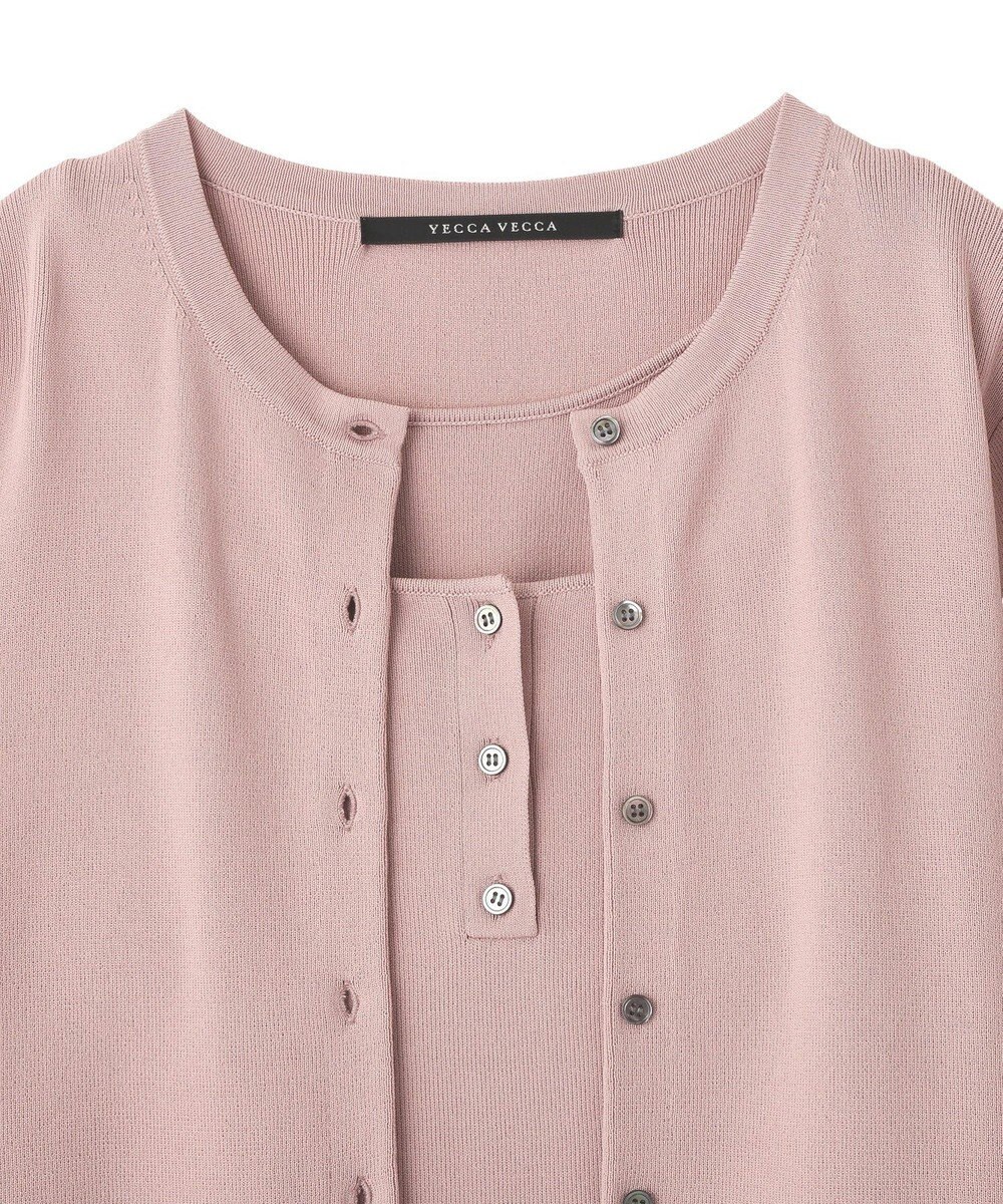 YECCA VECCA [UVカットマシンウォッシャブル]アンサンブルニット 