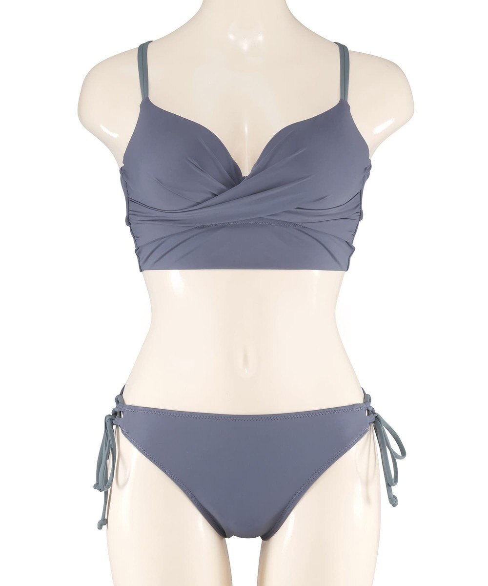 San-ai Resort（三愛水着楽園） 【WEB限定商品】【UPF50＋】ワコール共同開発ノンワイヤーなのにぷっくり美胸を作る【ダブルアップ】　ノンワイヤービスチェビキニ M1 M2 L1　　【San-ai Resort（サンアイリゾート）】 