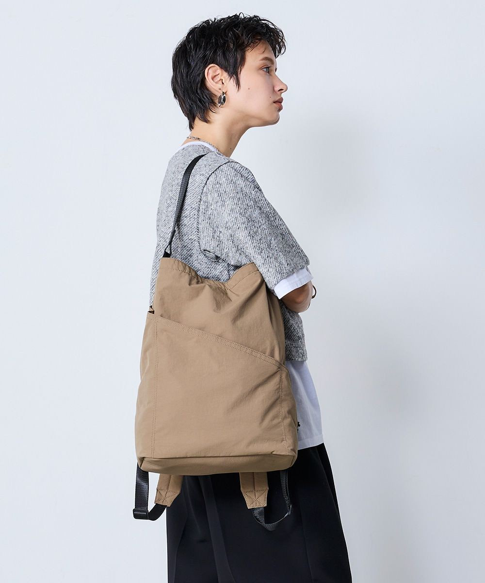 MioFIRANO SILHOUETTE S001 バックパック リュック 3WAY はっ水 BROWN