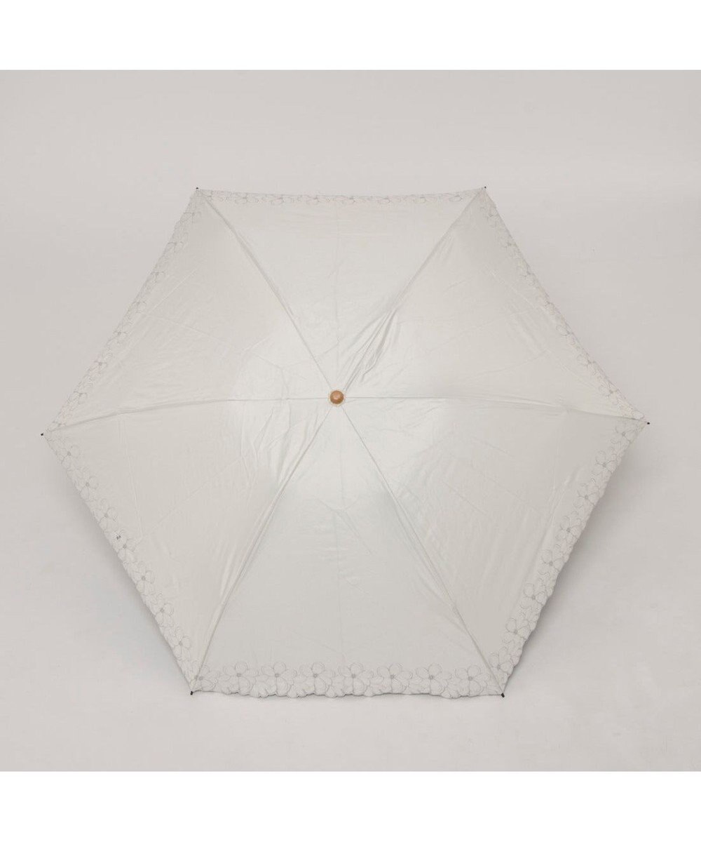 UNBILLION カシュネ cachenez / 【晴雨兼用】【日傘】UV カット率99％以上 PU軽量フラワー刺繍ミニ折りたたみ傘 