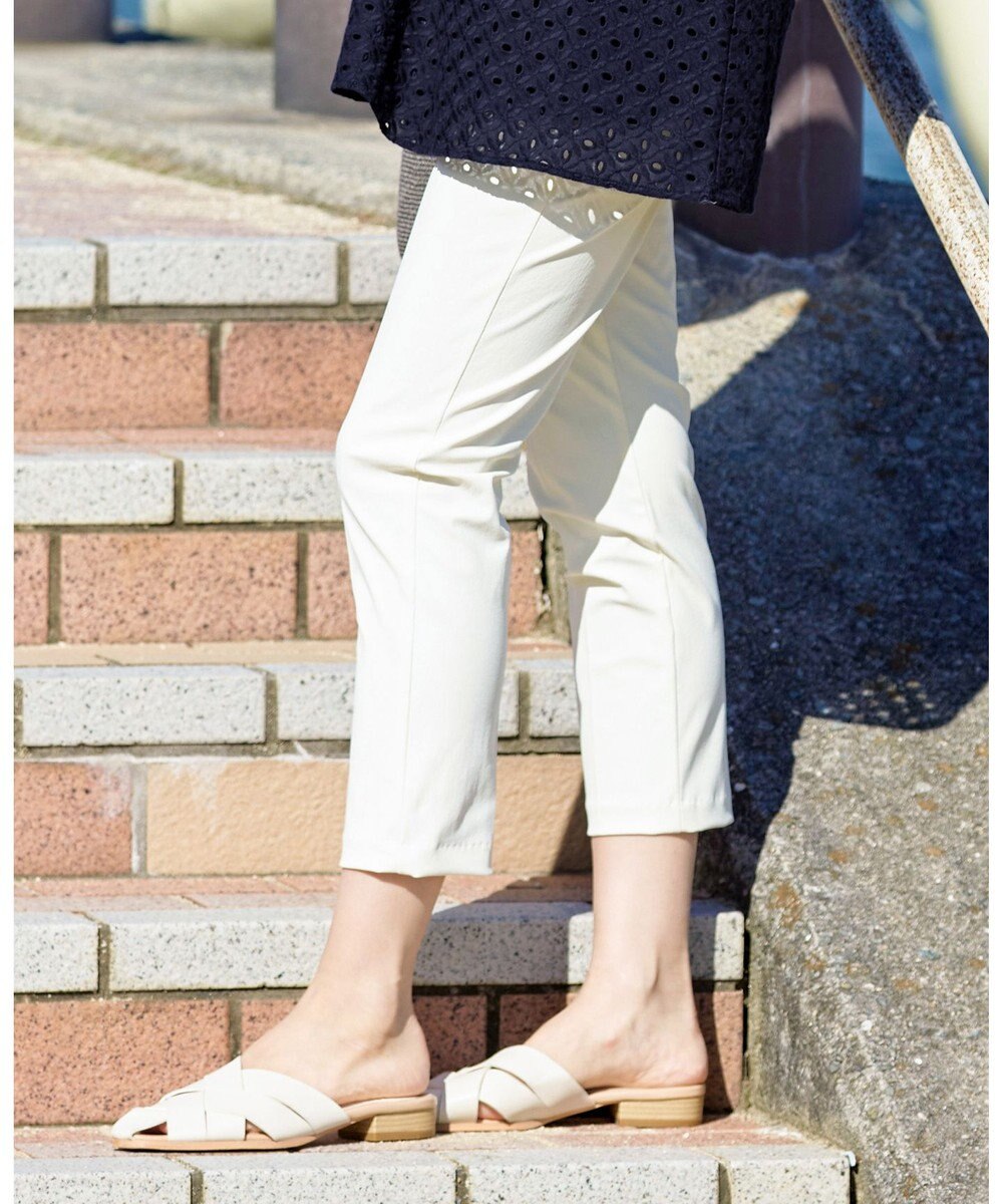 Tiaclasse 【小倉優子さん着用・日本製・洗える】サーラドライ・テーパードパンツ 