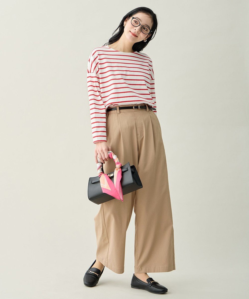 ANY L コクーンボーダープルオーバー 