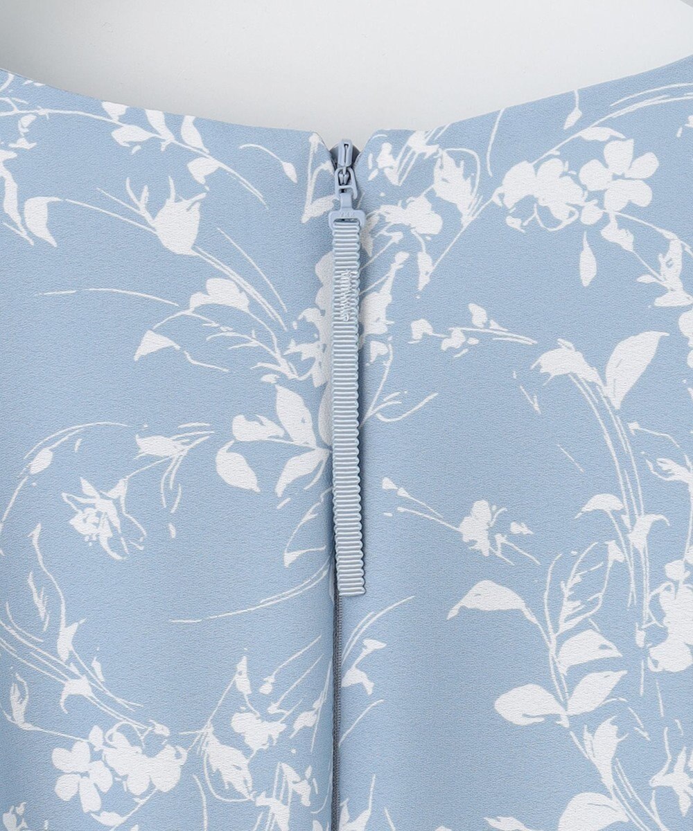 自由区 【XSサイズ～/洗える】グラデーションフラワープリント ワンピース 