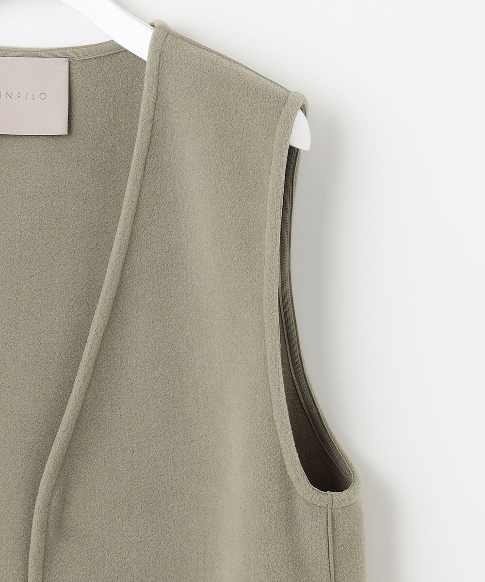UNFILO 【セットアップ対応】ウールライク ジレ 