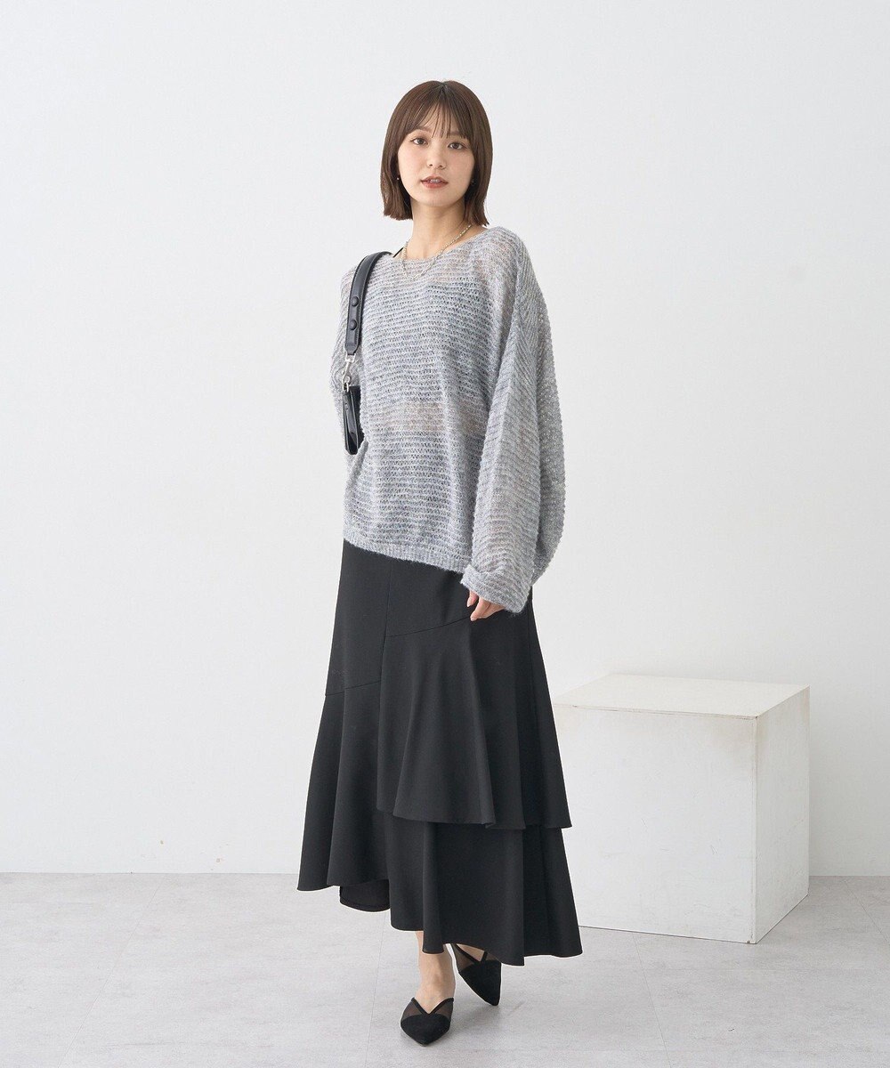 earth music&ecology ふんわりシアープルオーバー 