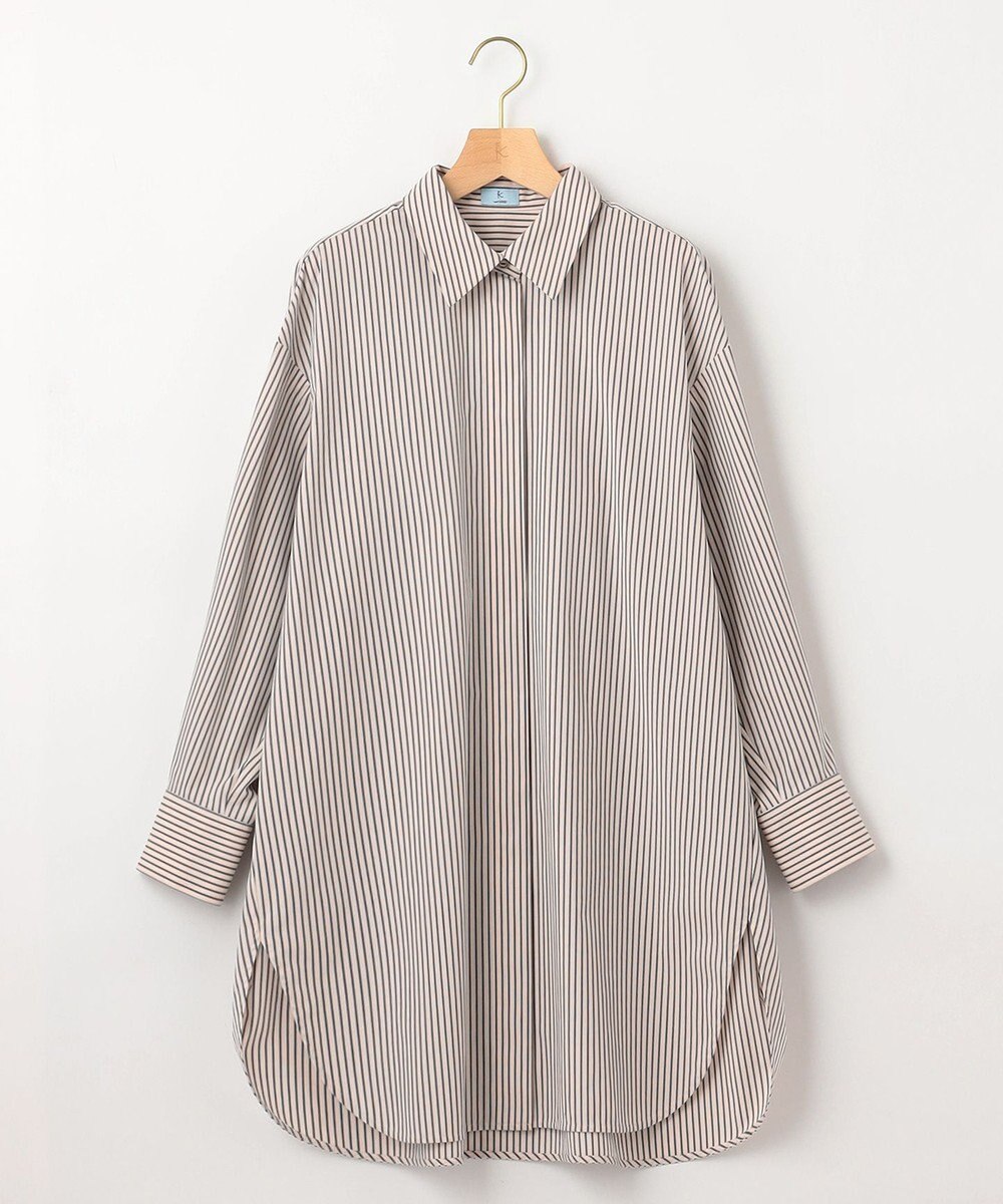 組曲 コンパクトシャーティングオーバー シャツ 