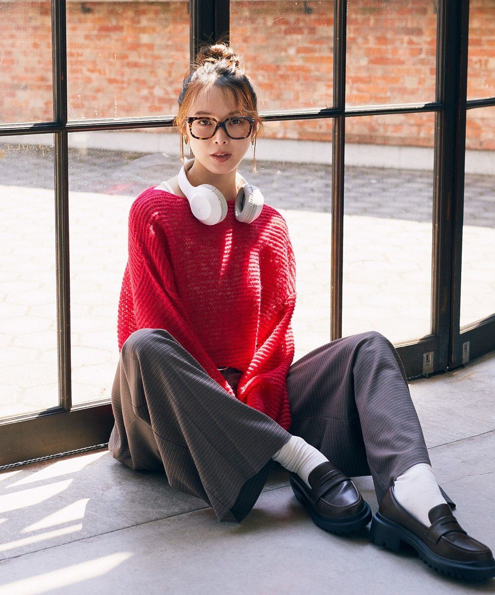 earth music&ecology ふんわりシアープルオーバー 