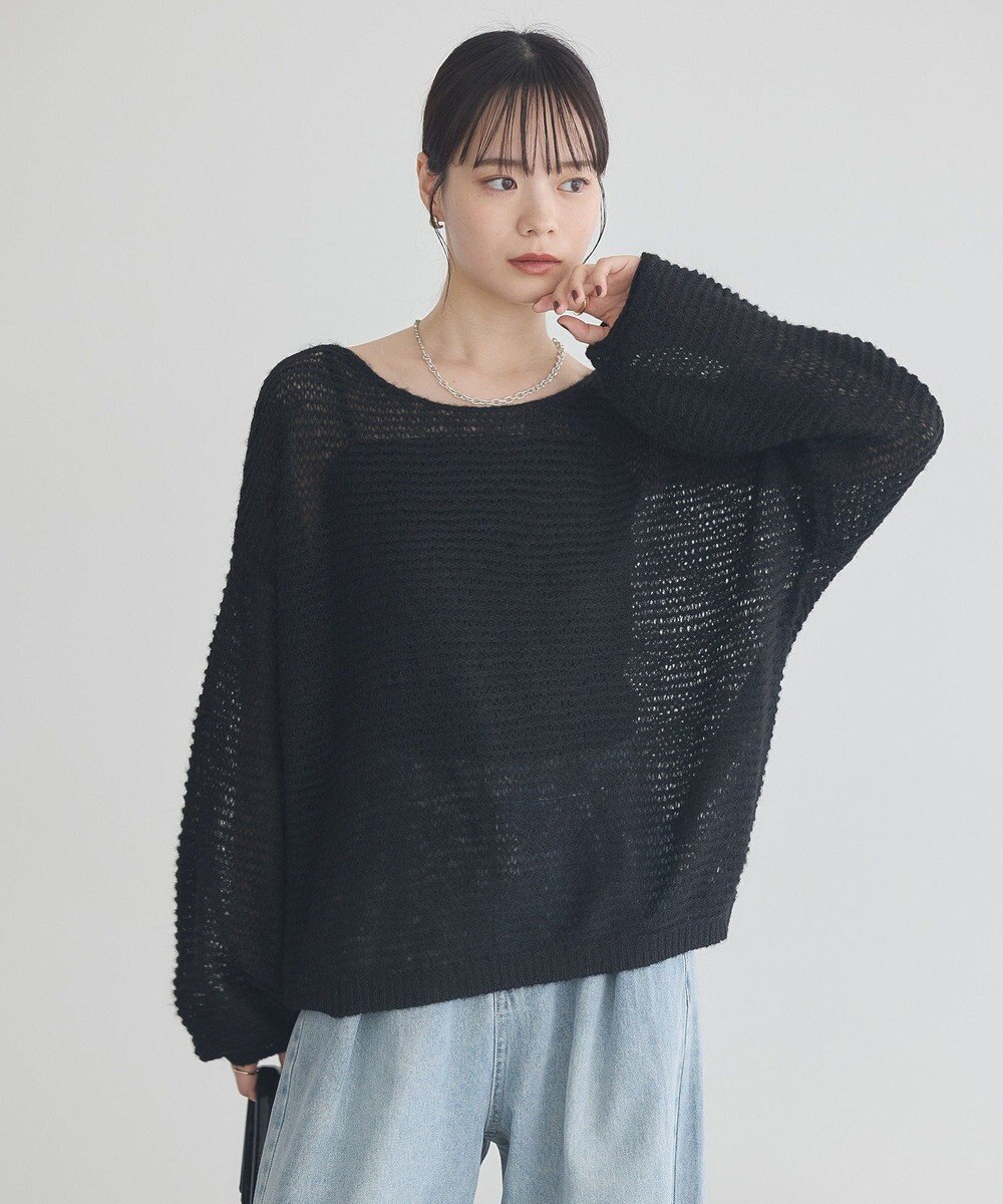 earth music&ecology ふんわりシアープルオーバー 