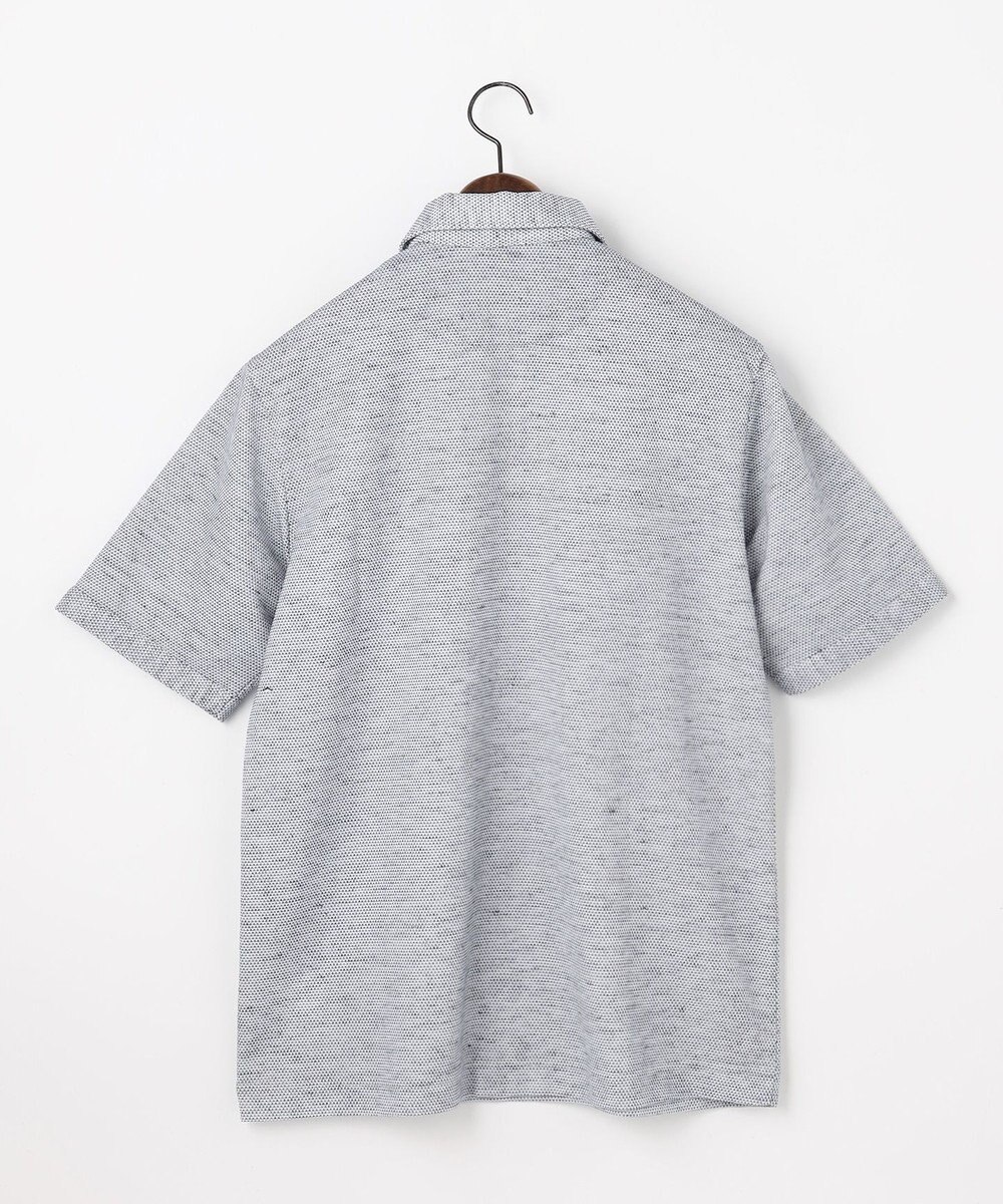 JOSEPH ABBOUD  【フランス産リネン×日本の技術・清涼感】ノルマンディリネントップジャージ ジップ ポロシャツ 