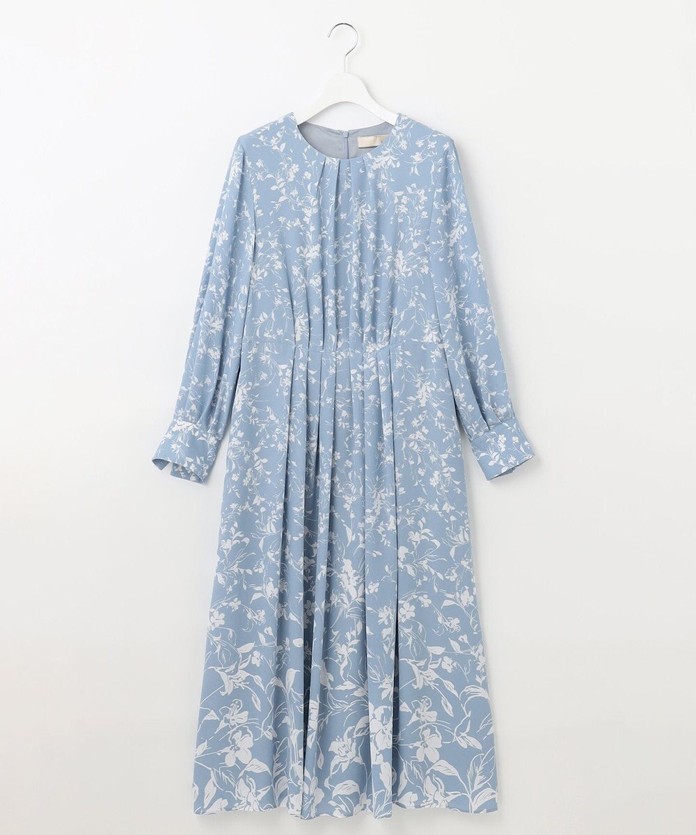 自由区 【XSサイズ～/洗える】グラデーションフラワープリント ワンピース 