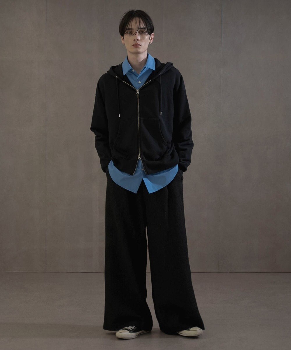 WEGO ショートダブルZIPパーカー 