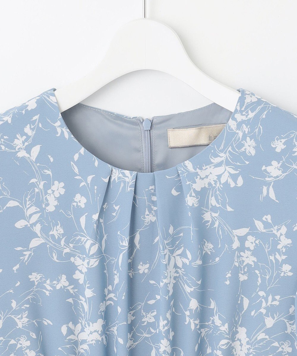 自由区 【XSサイズ～/洗える】グラデーションフラワープリント ワンピース 