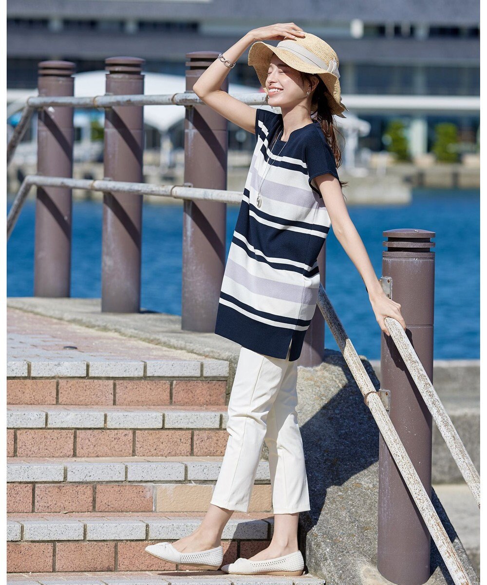 Tiaclasse 【小倉優子さん着用・日本製・洗える】サーラドライ・テーパードパンツ 