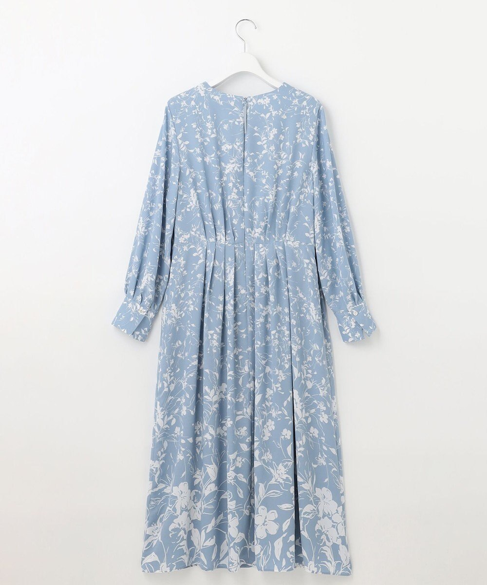 自由区 【XSサイズ～/洗える】グラデーションフラワープリント ワンピース 