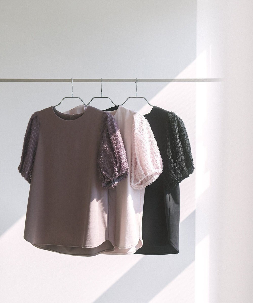 組曲 S 華感コンビネーションスリーブ カットソー 