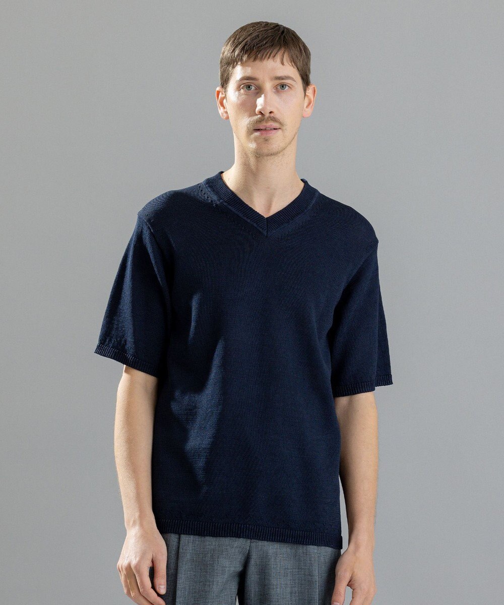 JOSEPH HOMME ラッスルギマ　Vネック半袖ニットＶＮ 