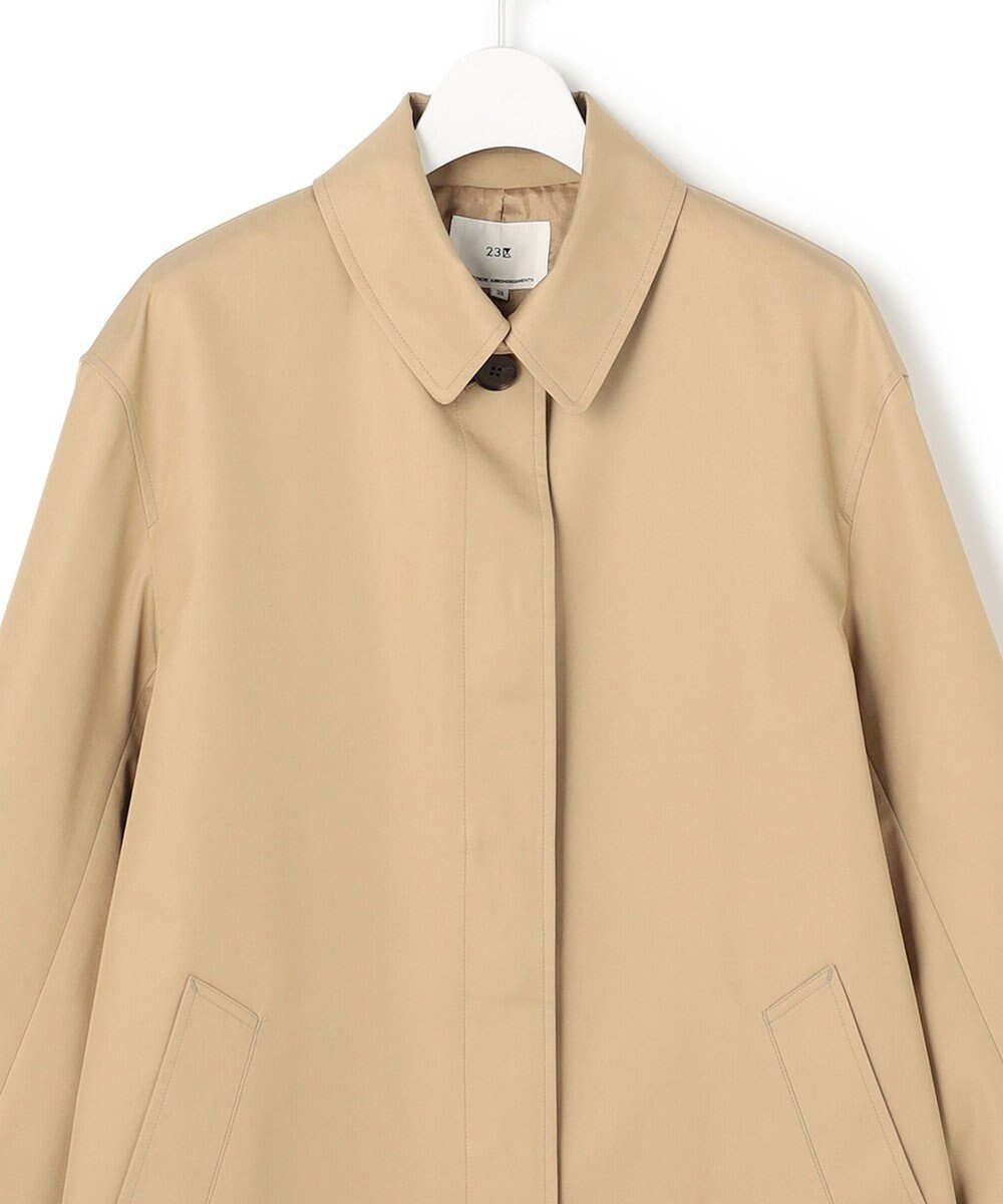 23区 L 【先行予約】エアータンブラー TCギャバジン ステンカラー コート 