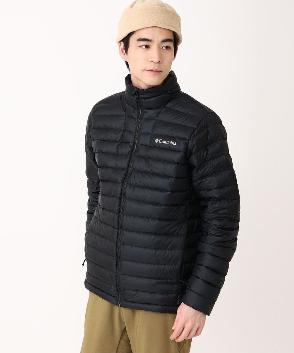 コロンビア Columbia メンズダウンジャケット XL 黒 ※一箇所穴有 コロンビア Columbia メンズダウンジャケット XL 黒 ※一箇所穴有