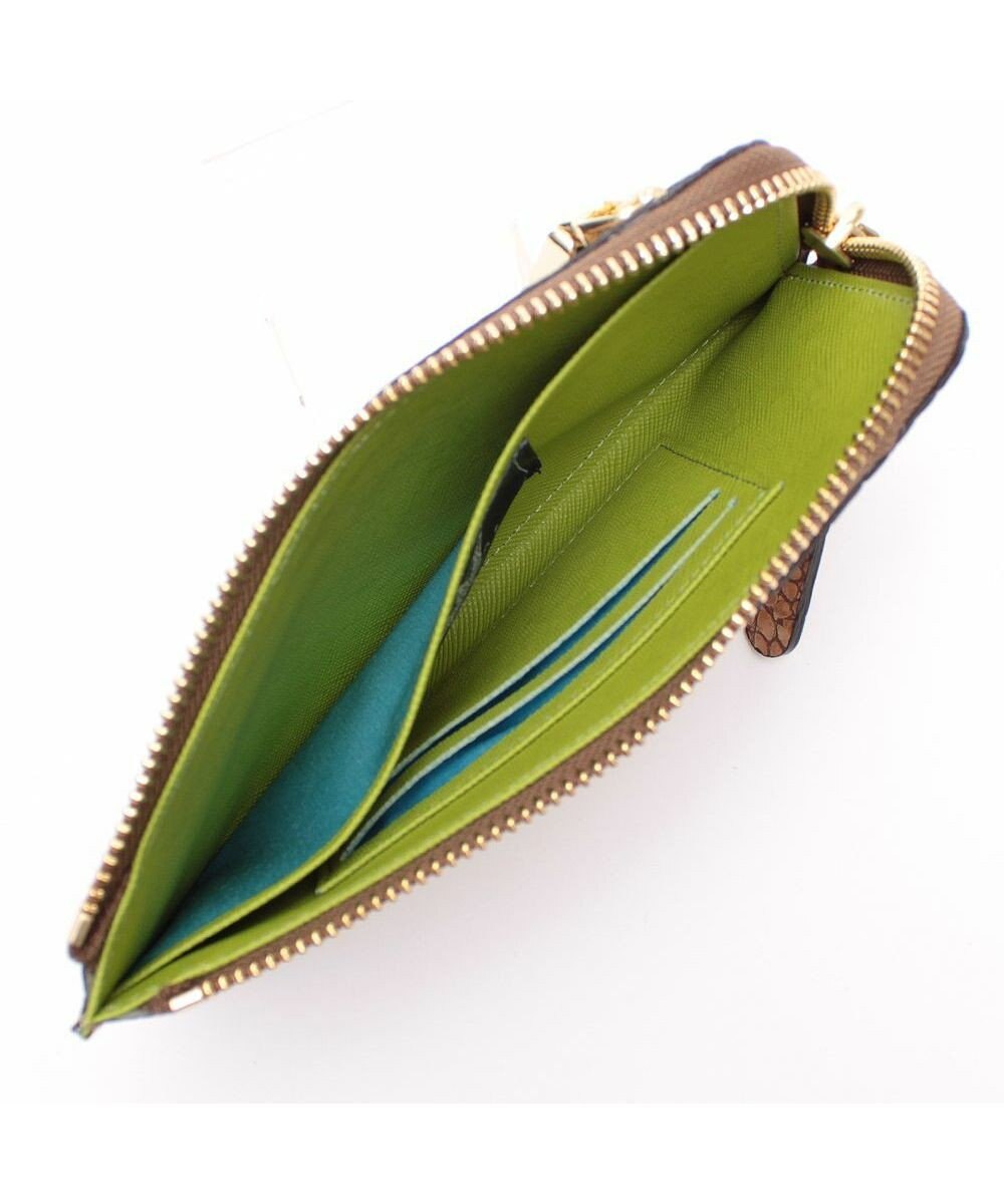 A.D.M.J. 【牛革】クロコ型押しオーガナイザーパース 