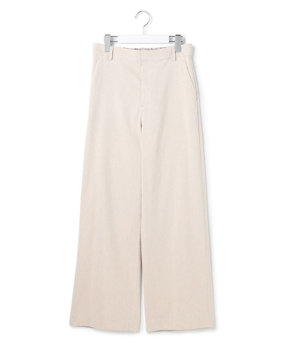 23区 【CanCam・CLASSY.掲載】リネンレーヨンストレッチ ワイドパンツ 