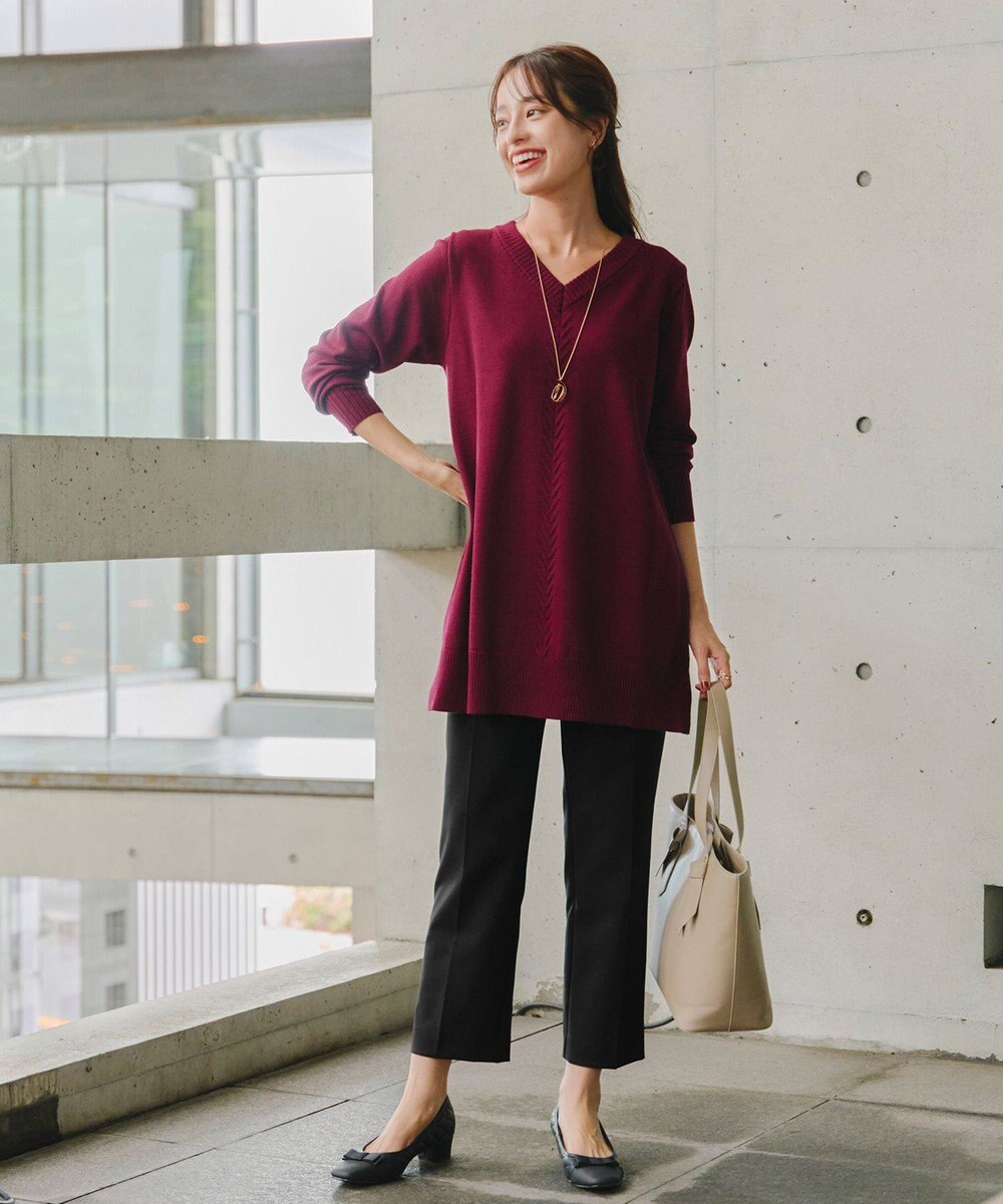 Tiaclasse 【洗える】テーパードパンツ 