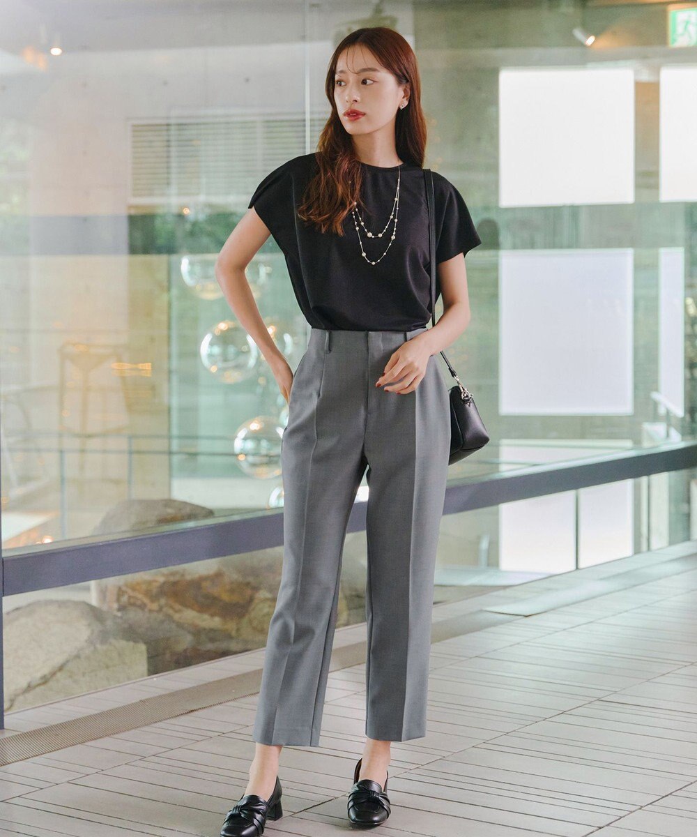 Tiaclasse 【洗える】テーパードパンツ 