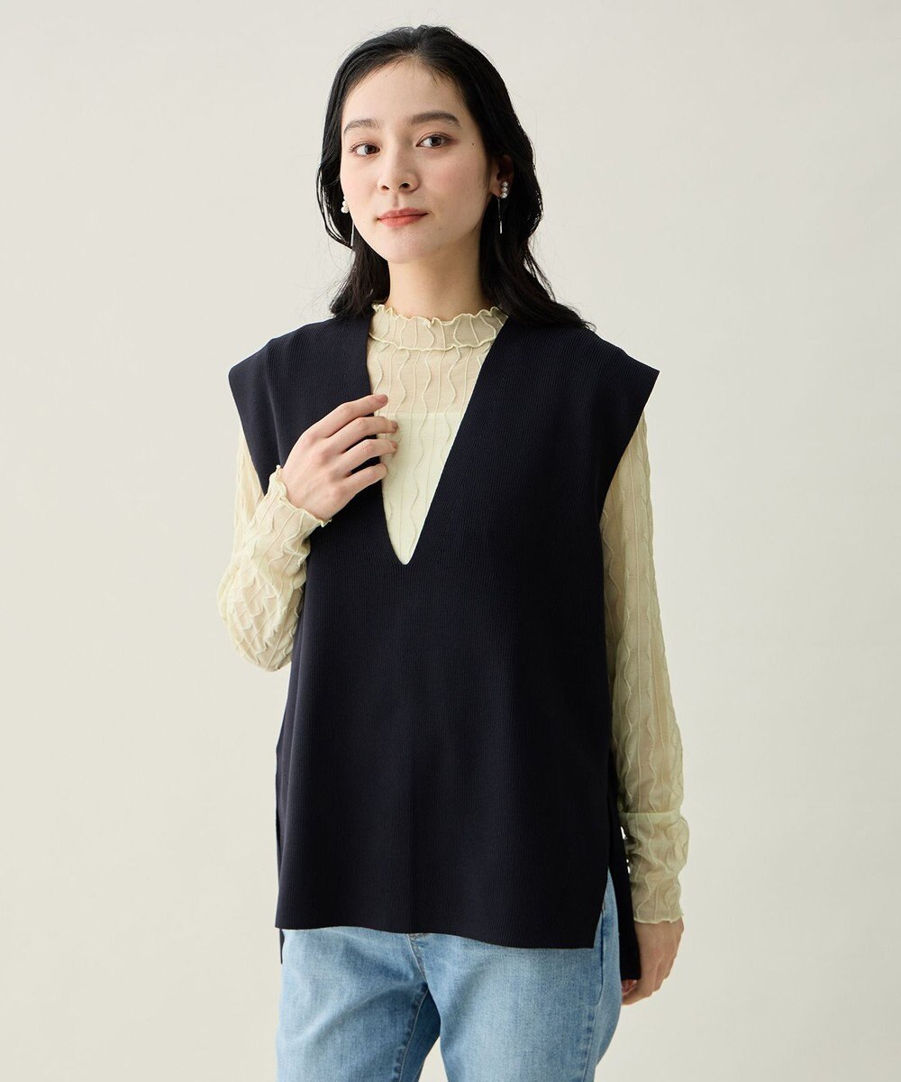 ANY L レースインナートップス 