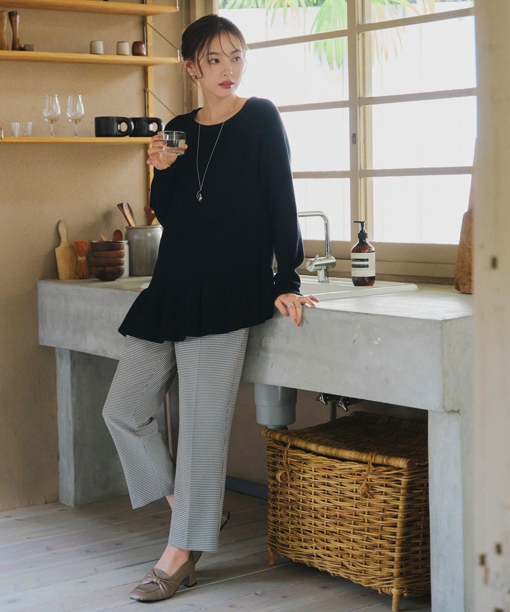 Tiaclasse 【洗える】テーパードパンツ 