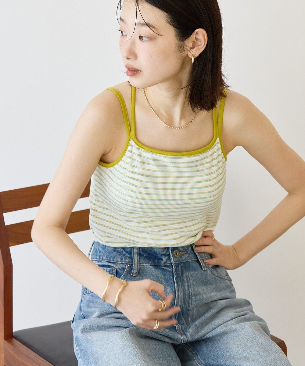 AMERICAN HOLIC カップ付き　バッククロスボーダーキャミソール 