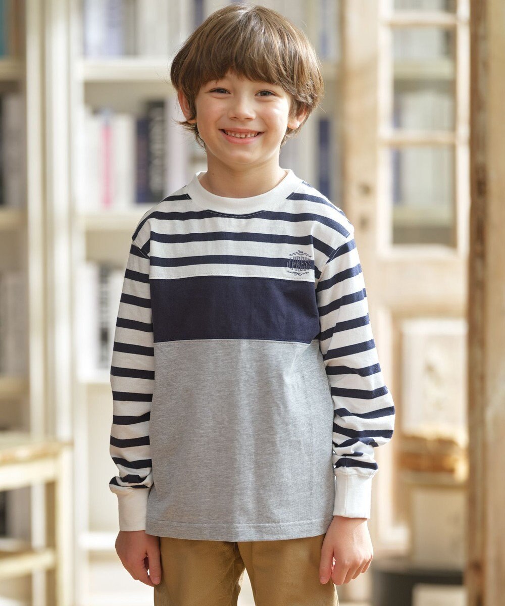 J.PRESS KIDS 【140-170cm】ボーダーミックス カットソー 