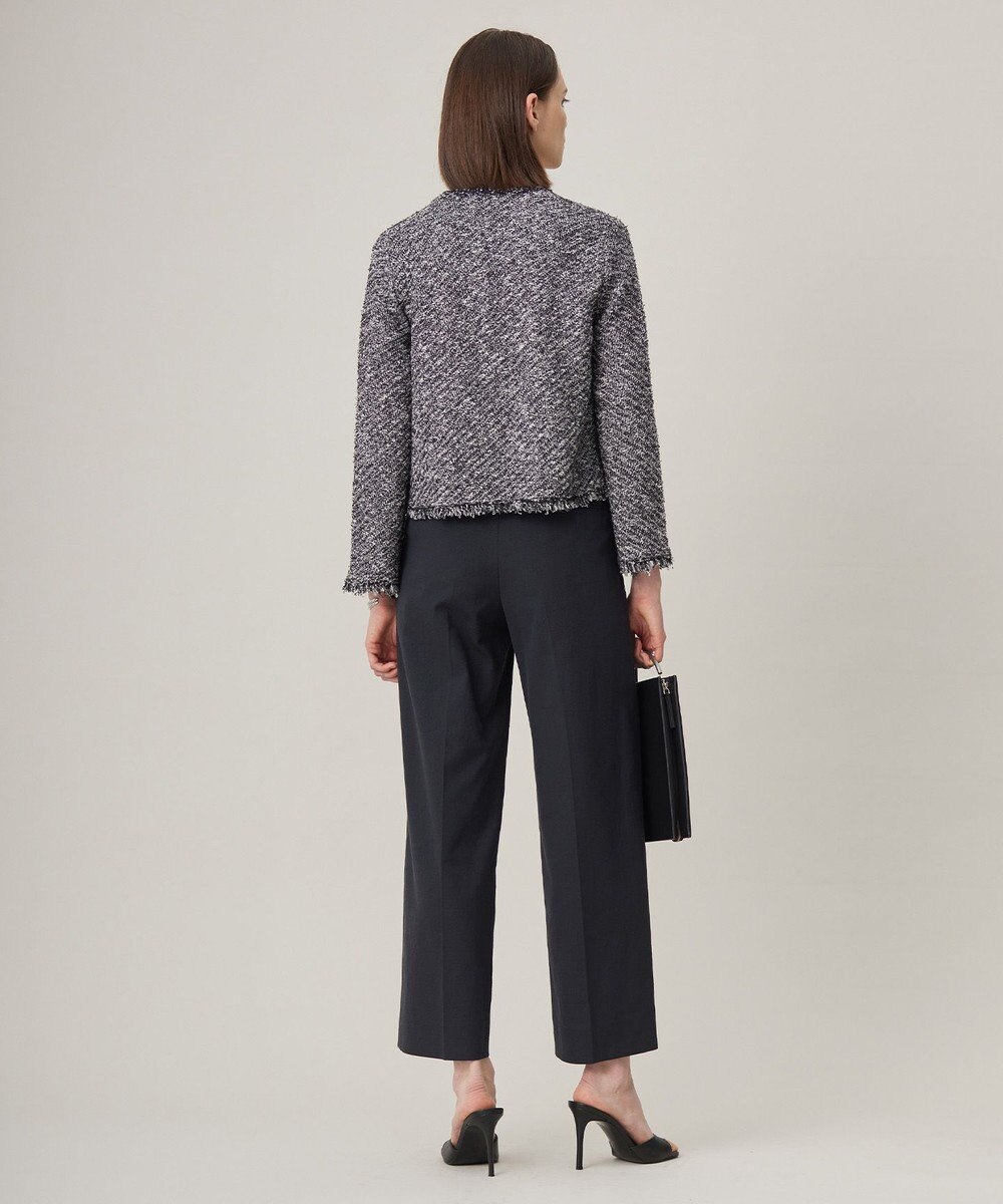 ICB L 【ドラマ「続・続・最後から二番目の恋」着用】 デニムライクツィード ニットジャケット 