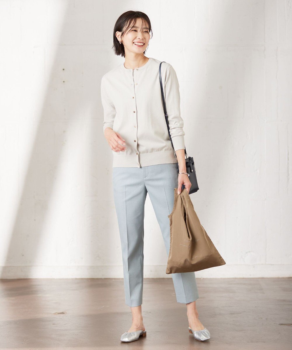 J.PRESS LADIES S 【洗える】 BASIC HI-COTTON カーディガン 