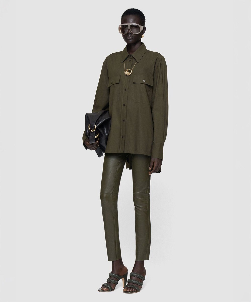 JOSEPH ポプリンコットン　ロングスリーブシャツ 