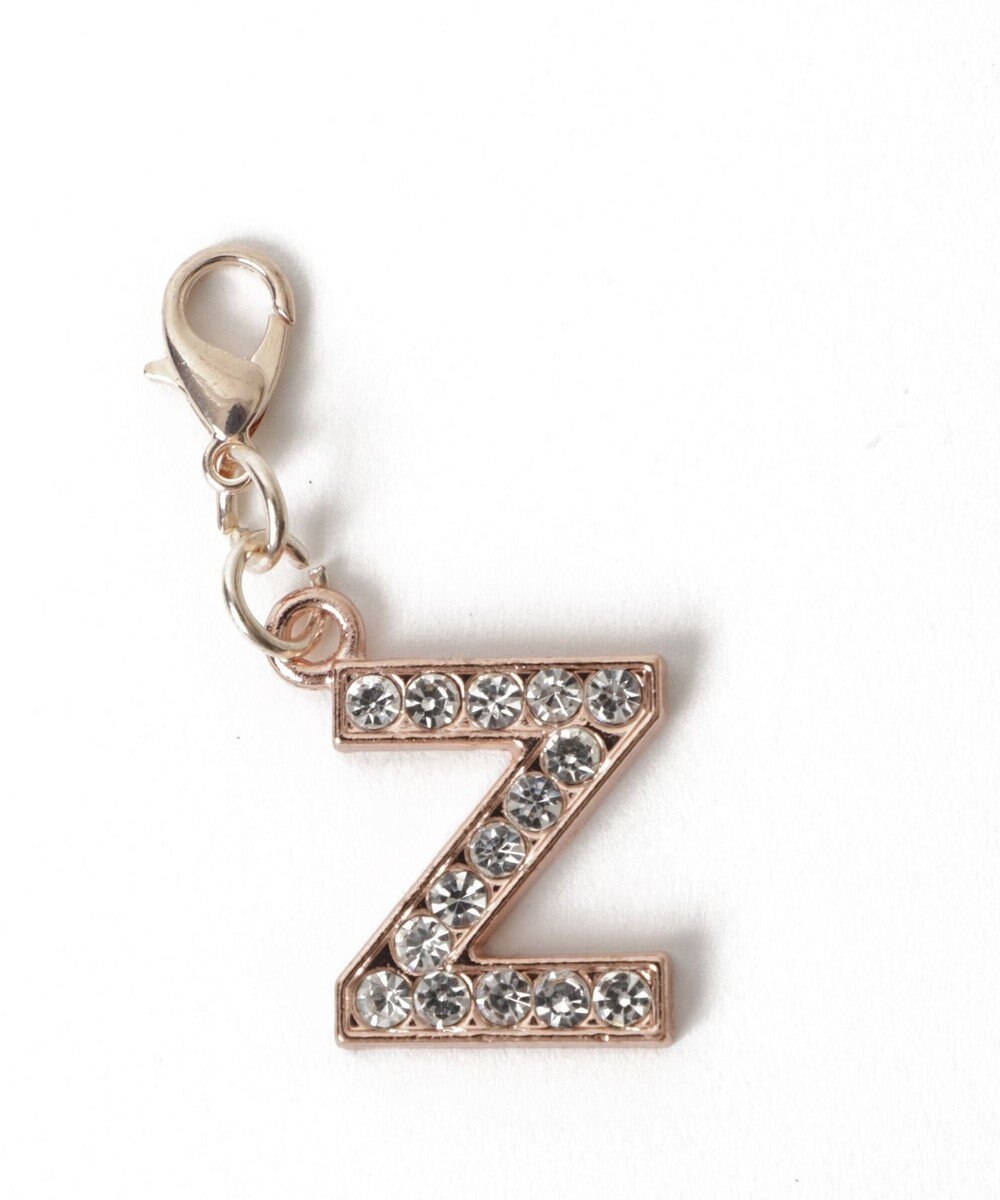 WEGO 【痛バ＆推し活グッズ】ゴールドビジューアルファベットDIYチャーム21ｍｍ 