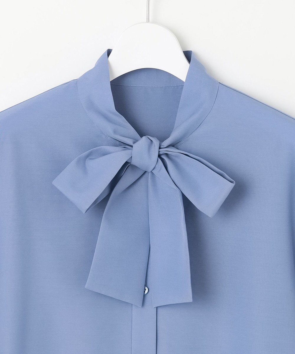 自由区 【洗える】ナチュラルタッチボウタイ ブラウス 