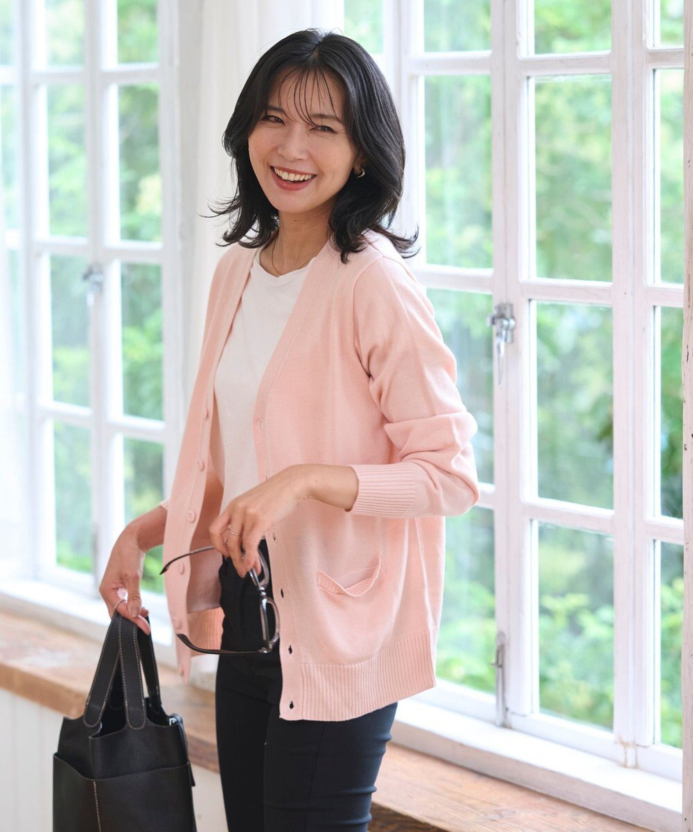 WEGO 【WEB限定/2025年秋冬新作//洗濯OK/毛玉レス/MLXLサイズ展開/オフィス/カジュアル】ベーシックニットカーディガン 