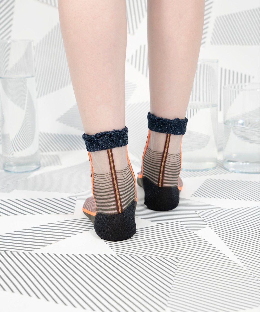 COQ しまうま シアーストライプソックス 