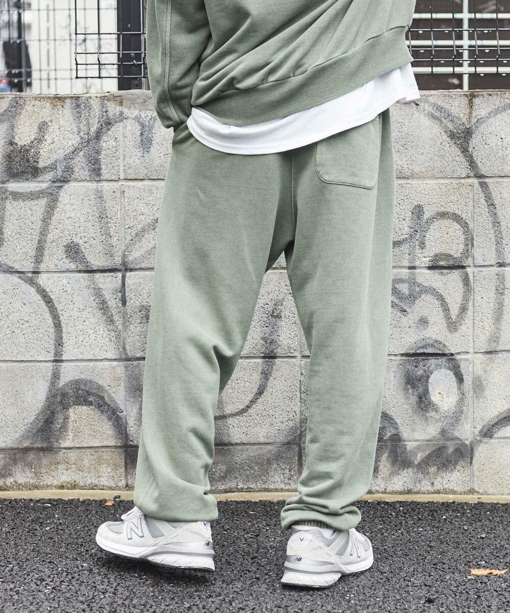 WEGO ピグメントロゴスウェットパンツ 