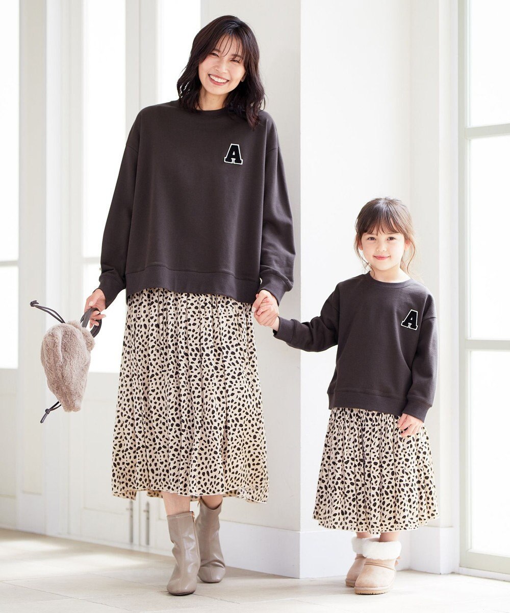 ANY KIDS レオパードスカート 